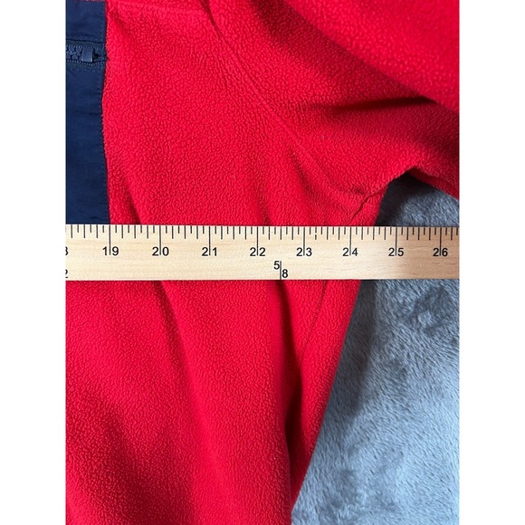 Polo Ralph Lauren Fleece Pullover Mens XL Red 1/4 Snap Mock Neck Jacket - Picture 6 of 7